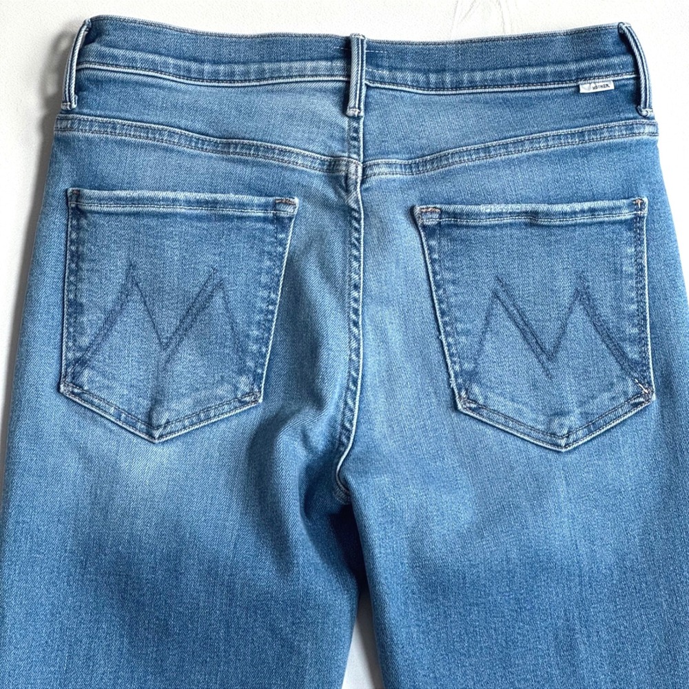 MOTHER The Weekender Jeans Layover Wash Blue Womens Size 30 - Picture 7 of 13